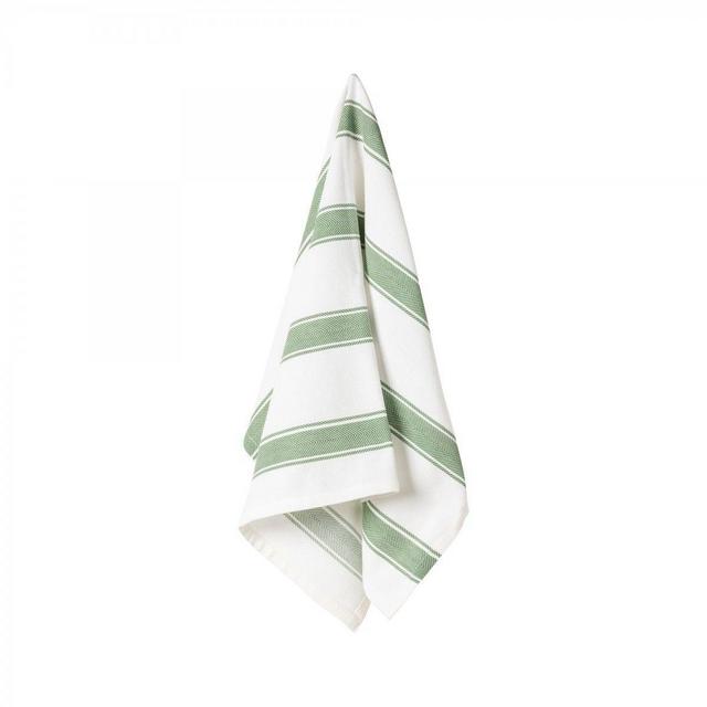 Casafina Alessa Kitchen Towel, Green Stripes
