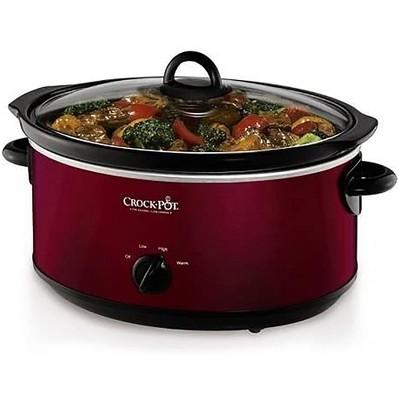 Crock-Pot Large 7 Quart Slow Cooker, Red