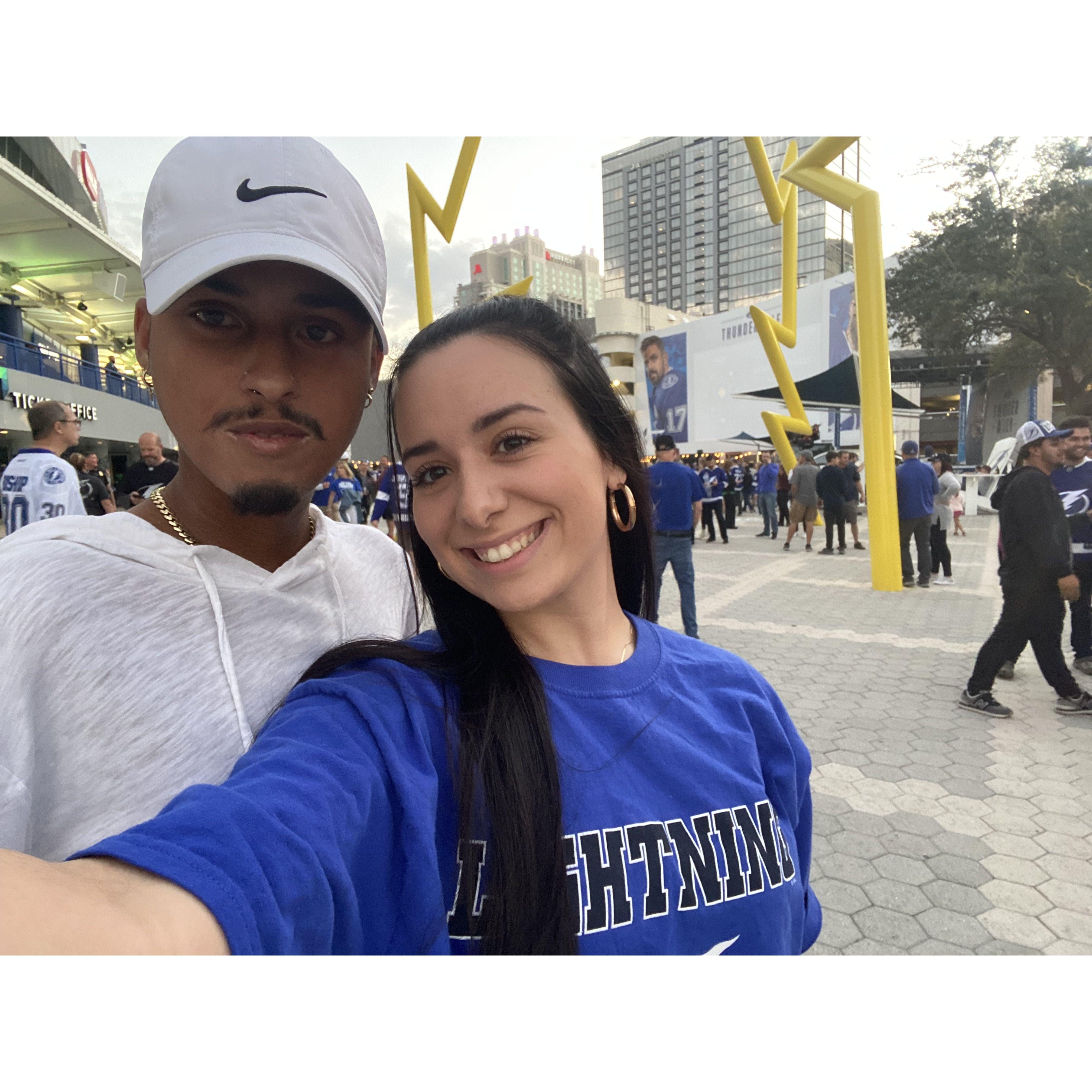 First Lightening game together, go bolts!