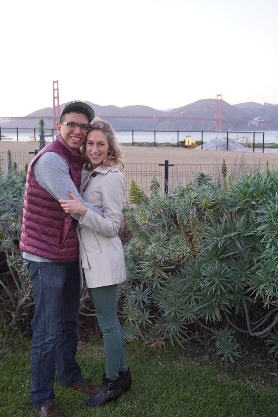Visiting home -- Jillian got to see the Golden Gate Bridge!