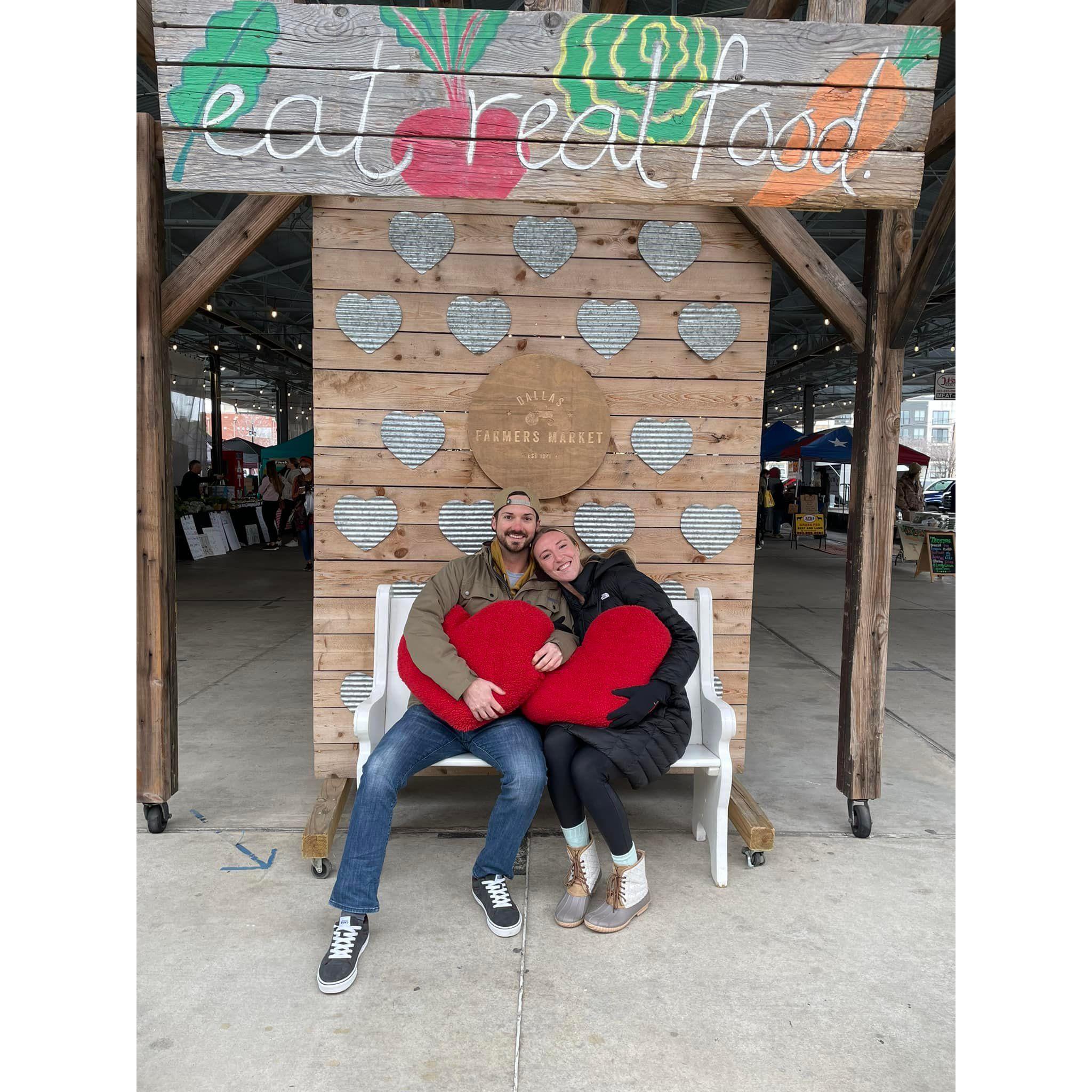 Us in Dallas on our cross country trip! (we ended up moving here 18 months later!)