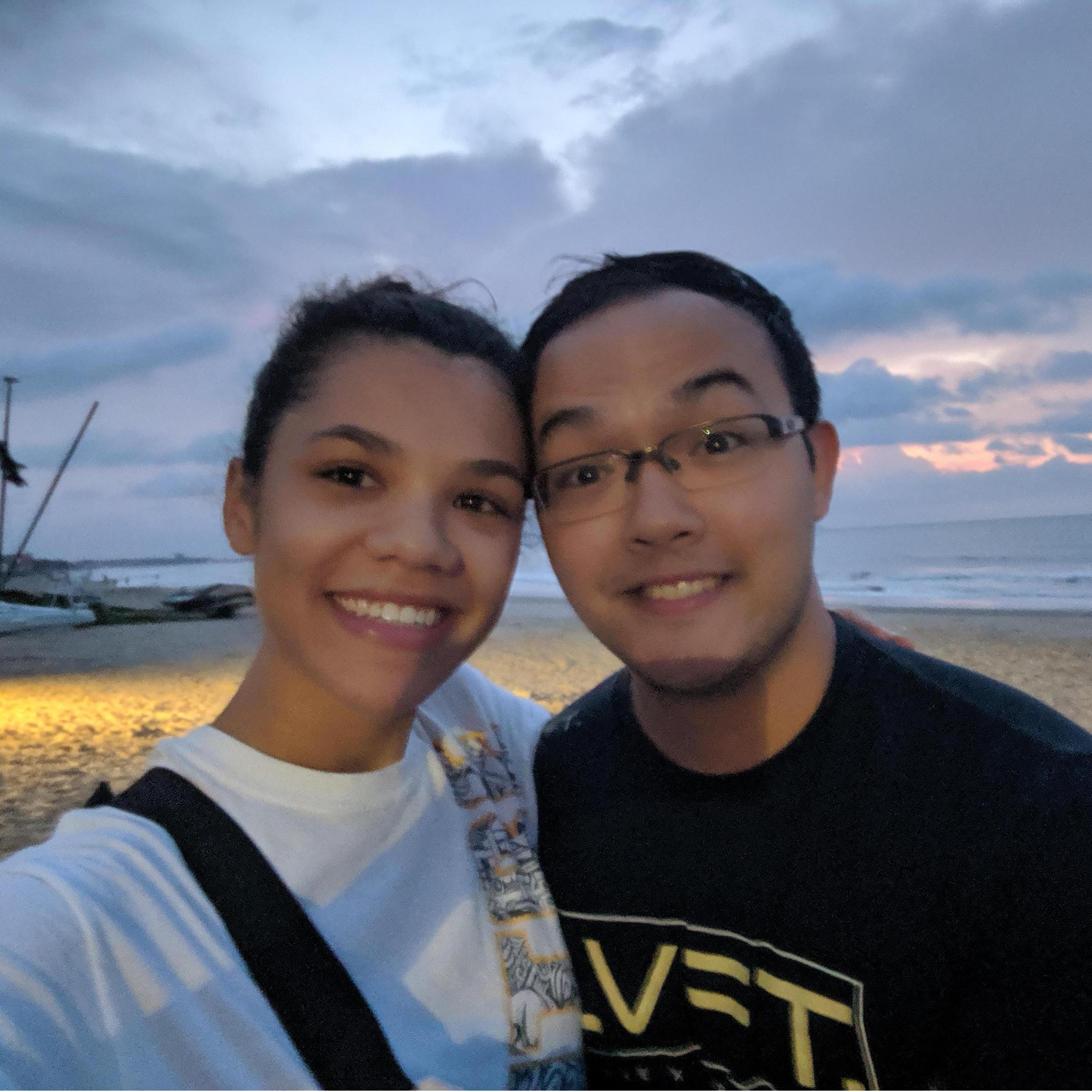 The morning of the proposal on Vũng Tàu Beach during our Vietnam trip ~7/4/2019~