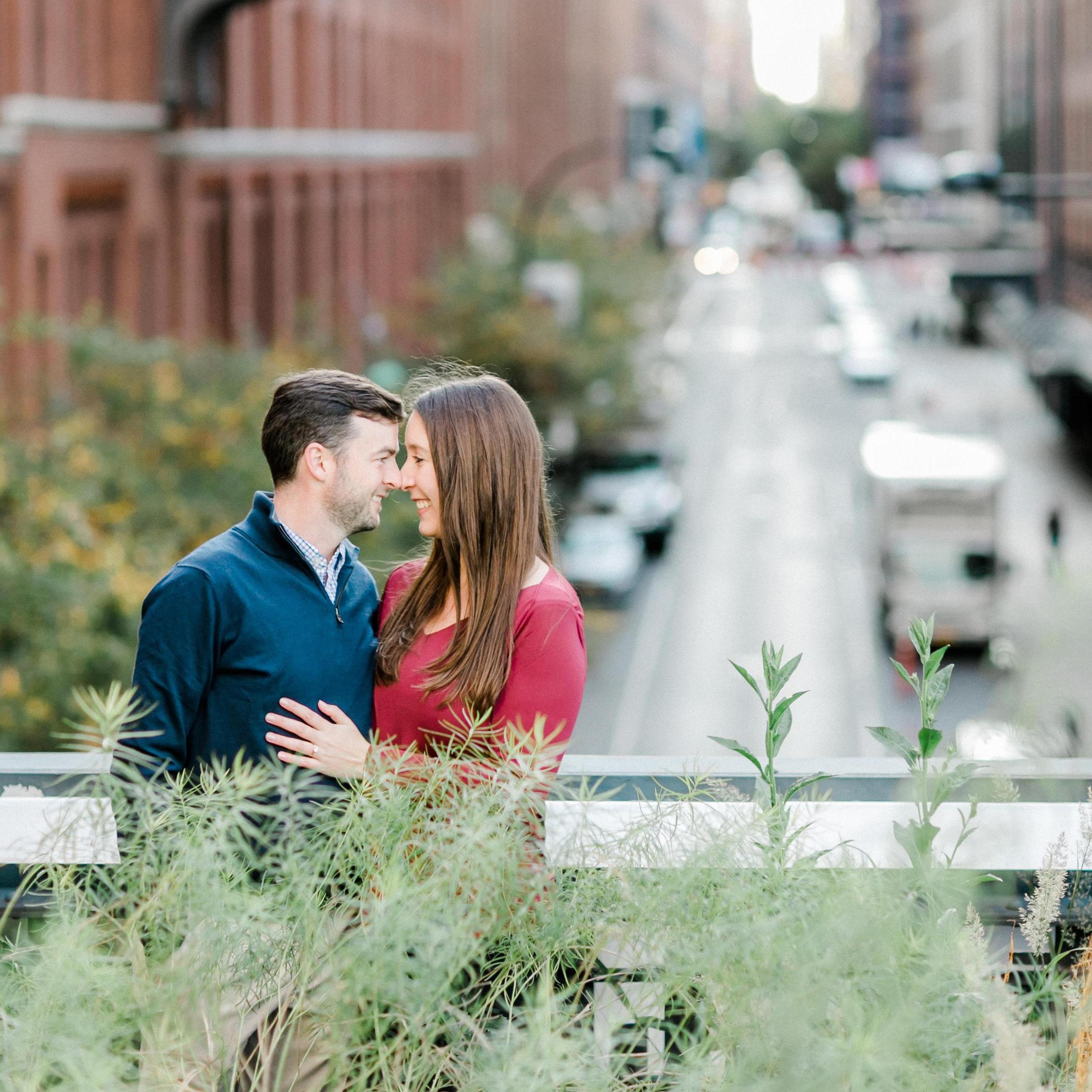 Engagement Photos, The Highline Park in Chelsea