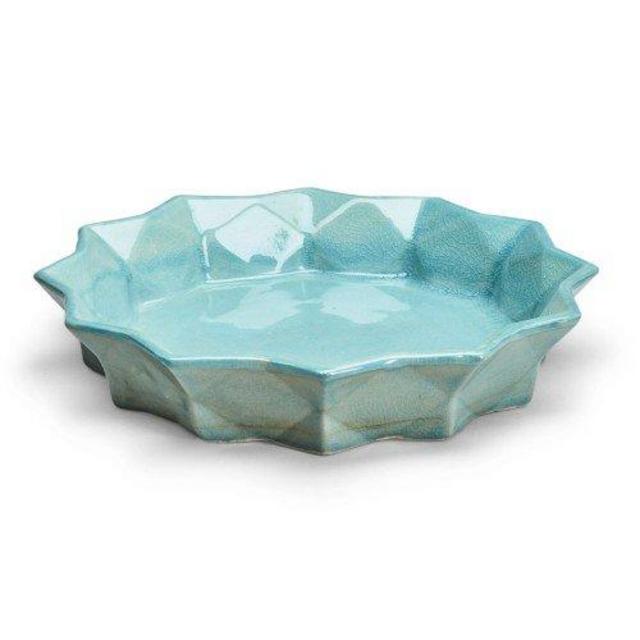 Aqua Ceramic Serving Dish