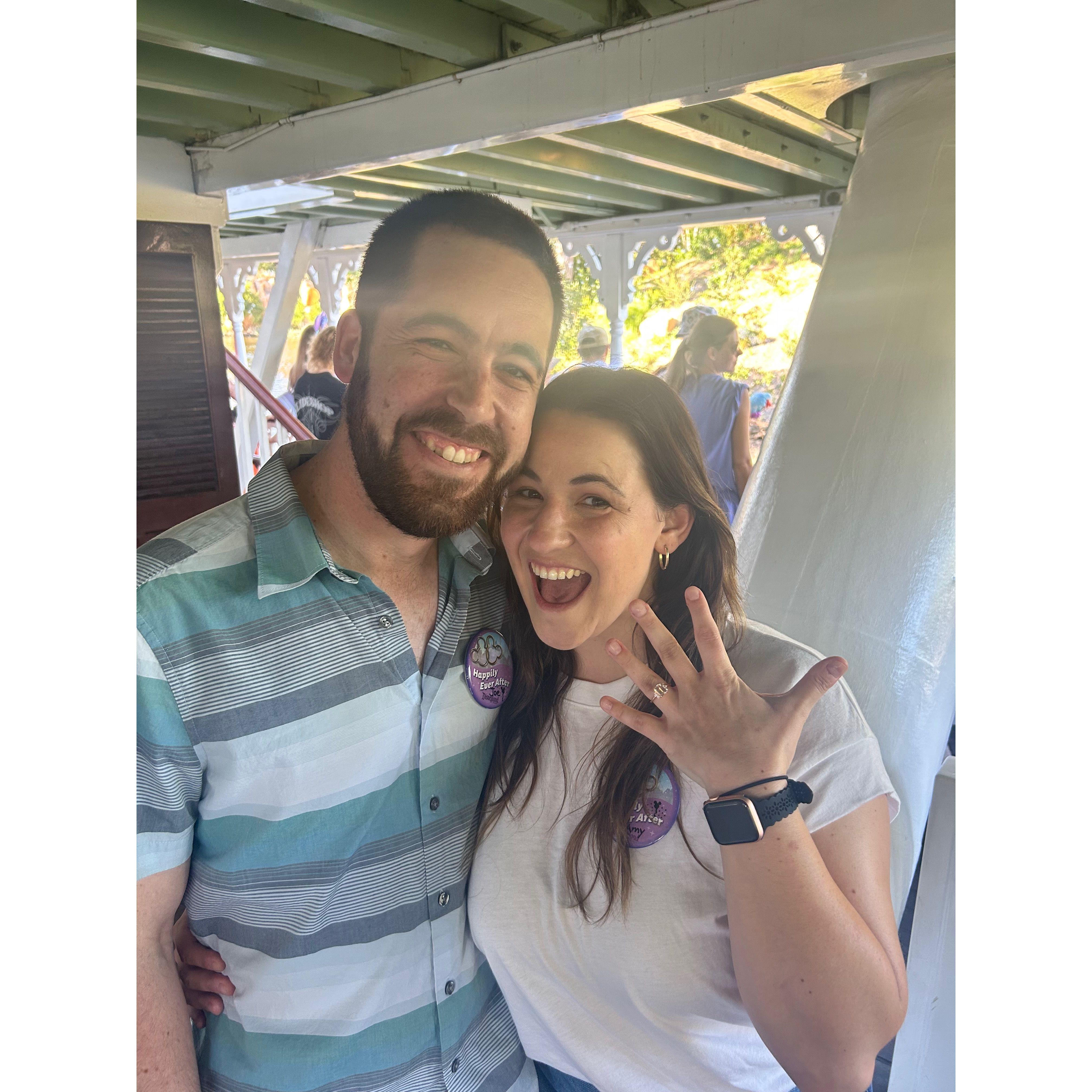 The Engagement! July 17, 2023. Amy was VERY surprised!