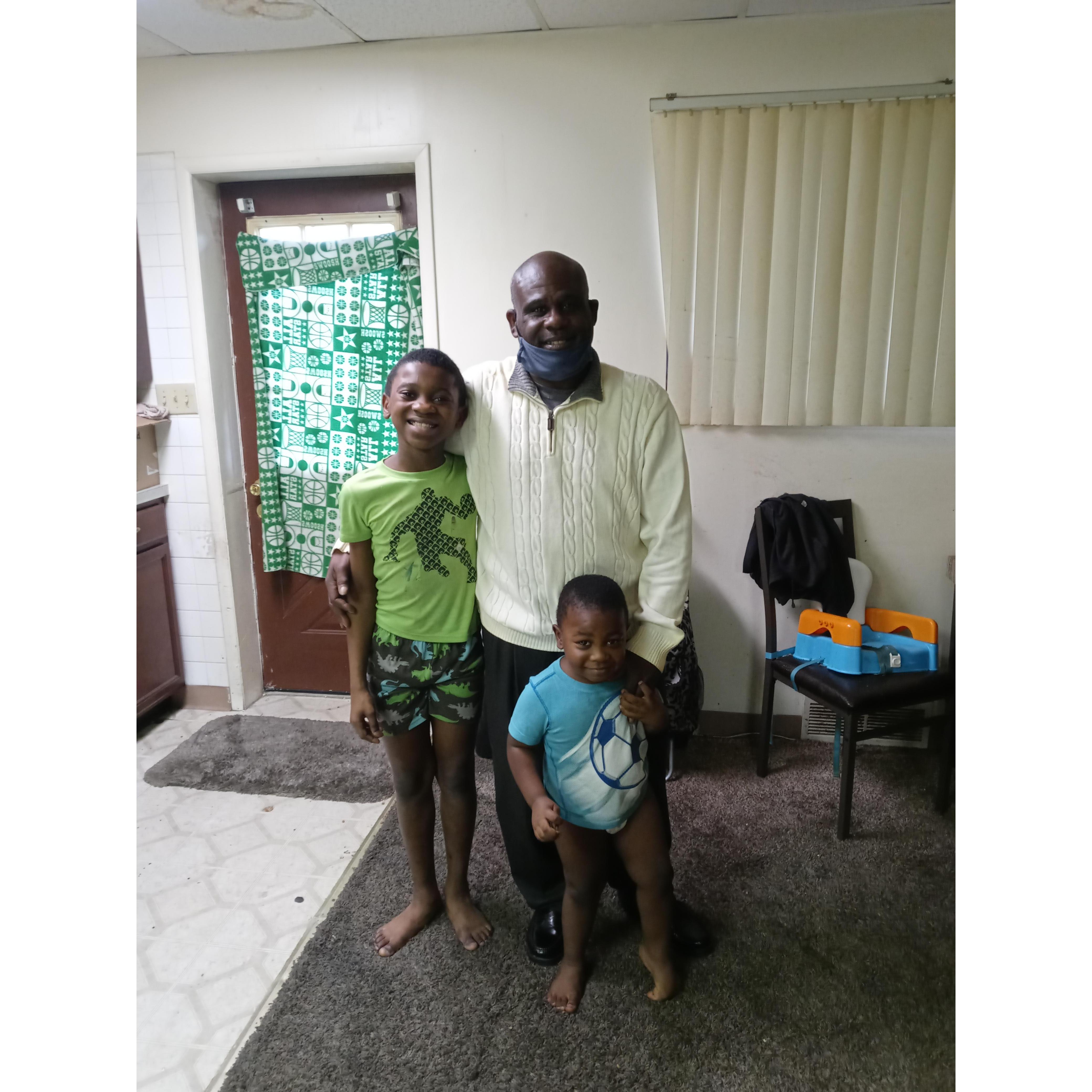 Papap and the boys. They love they papap