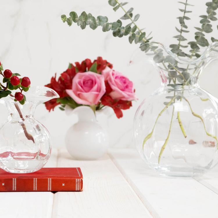 VIETRI, Hibiscus Glass Fluted Vase | Zola