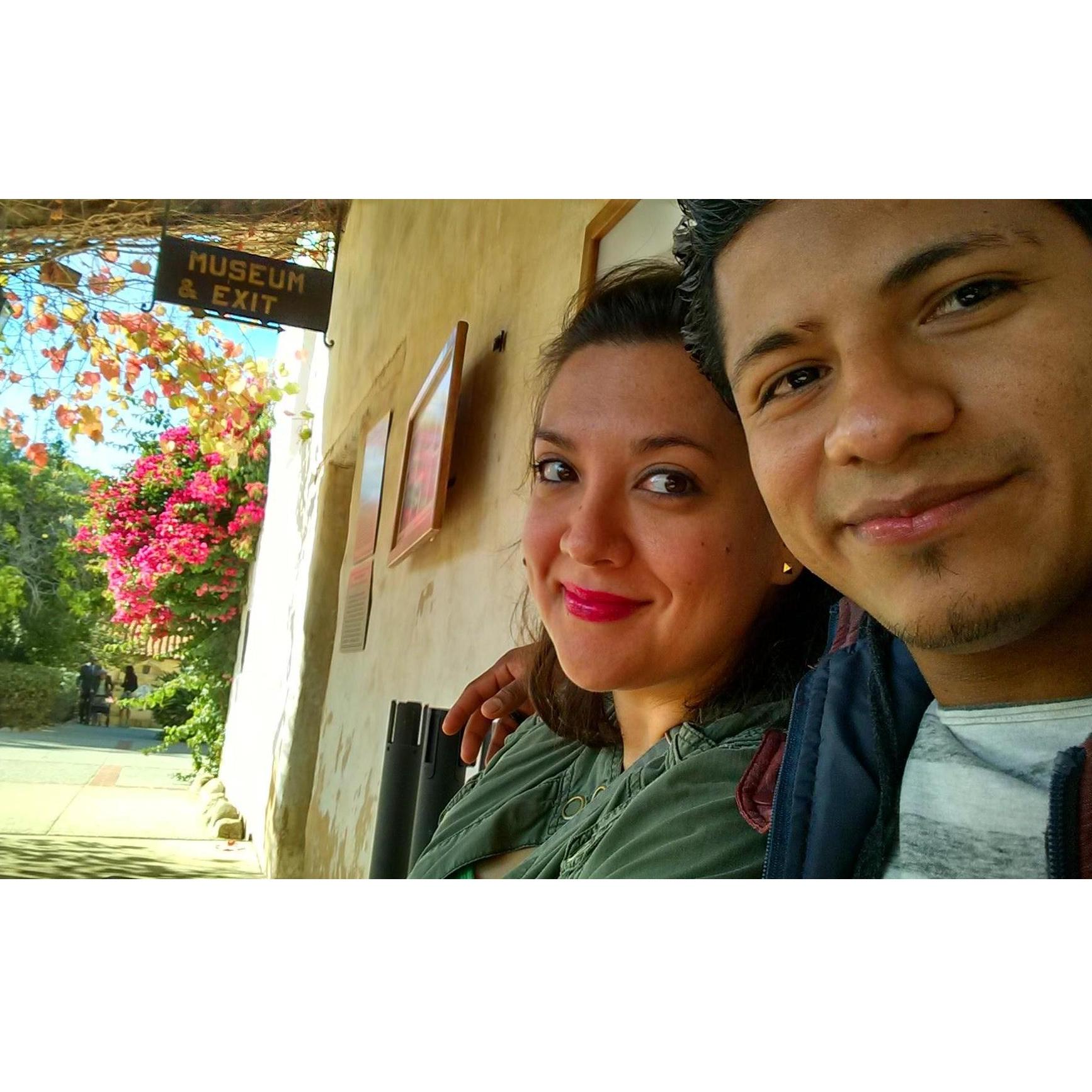 Just friends here. Honest!
Off on a road trip to see a few CA Missions and Pinnacles state park. This one is Mission Carmel.