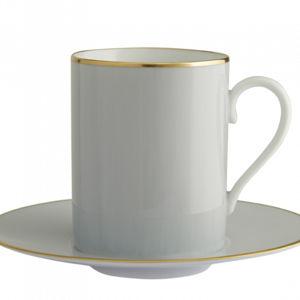 Haviland & Parlon Lexington White Tall Cup & Saucer (Kuhl Linscomb)