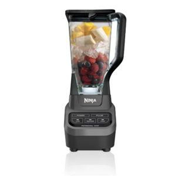 Ninja Professional Blender 1000W, Total Crushing Technology- Smoothies, Ice Crushing & Frozen Fruit, Full-Size Countertop Blender, 72-oz. Pitcher, Black & Grey, BL610