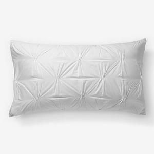 Organic Pintuck King Sham, White