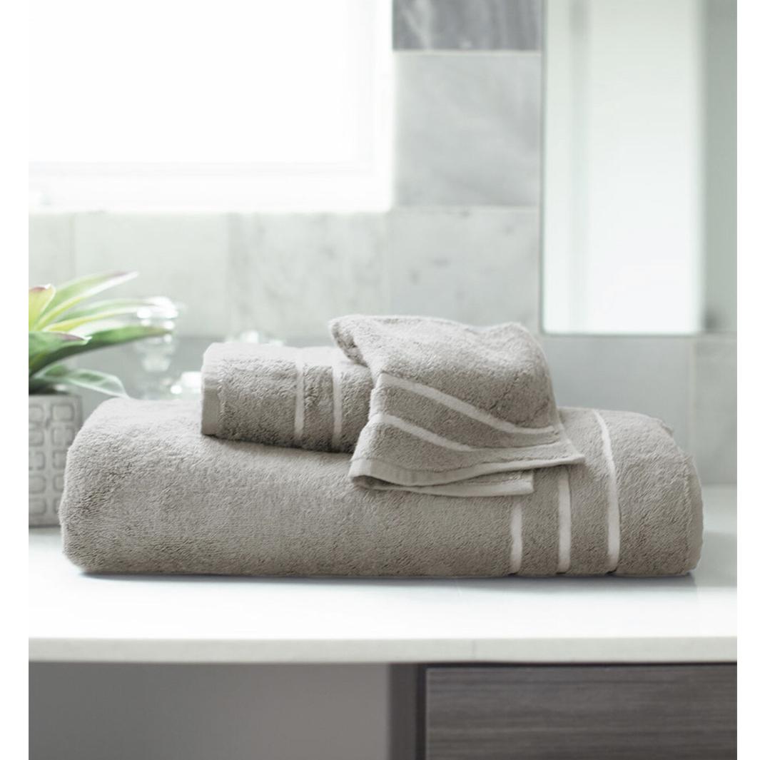 Cariloha Bamboo Bath Towel Set, Harbor Grey