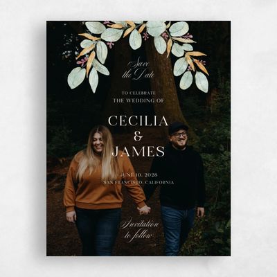 Beige Photo Wedding Save the Date - Nutmeg Photo