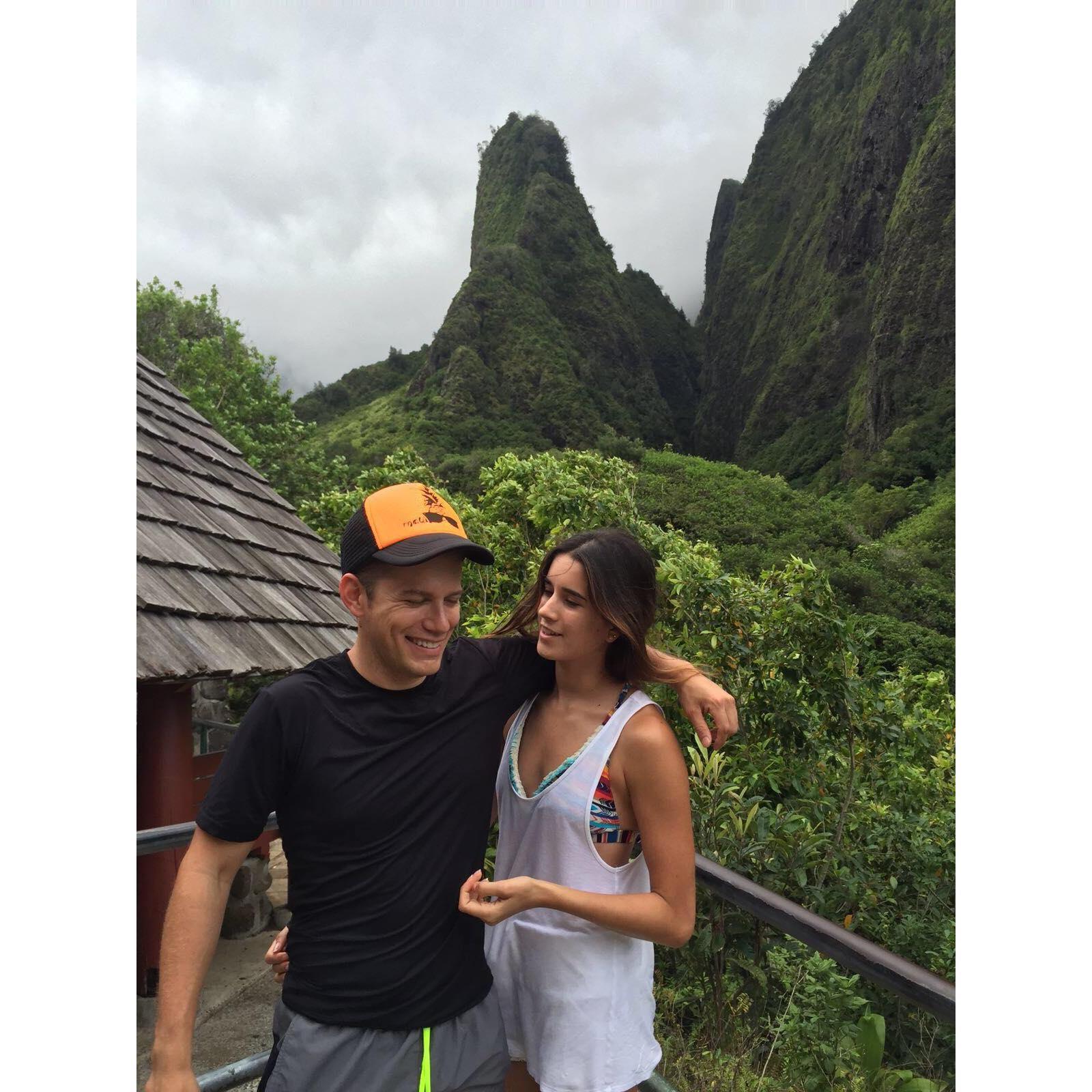 Hiking in Hawaii big island 
July 2015 1 year 7 months together