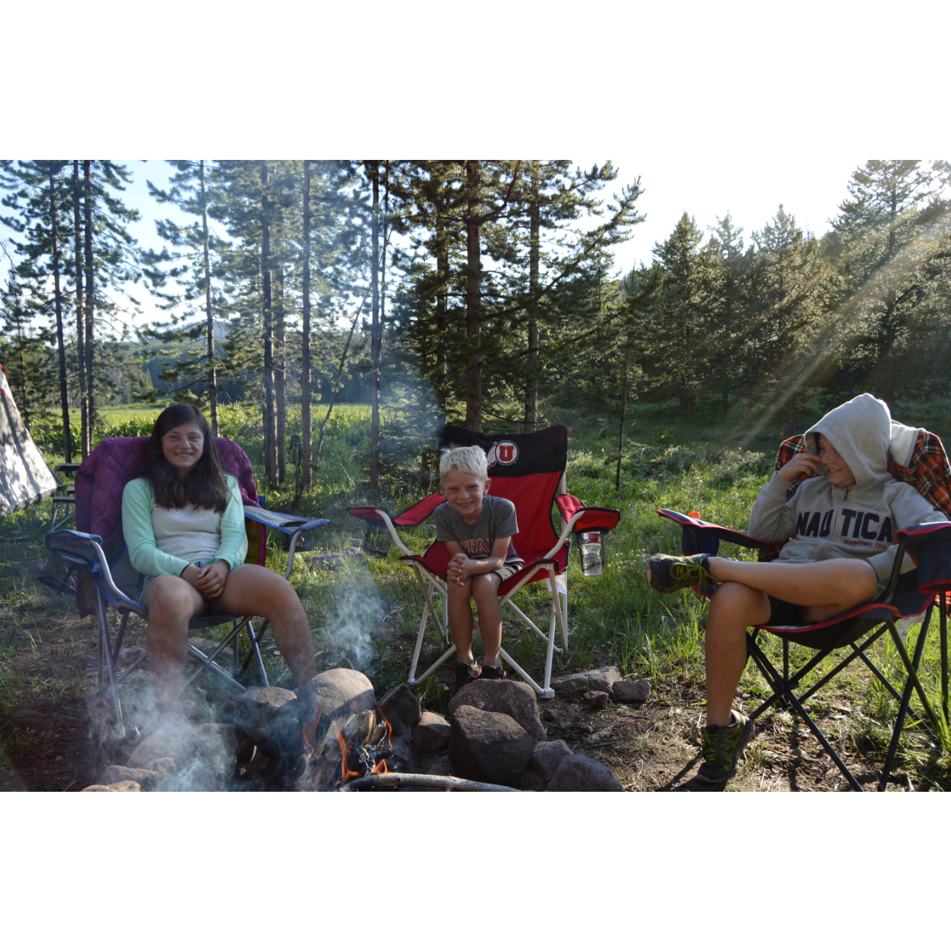 The first time we introduced the kids to camping.