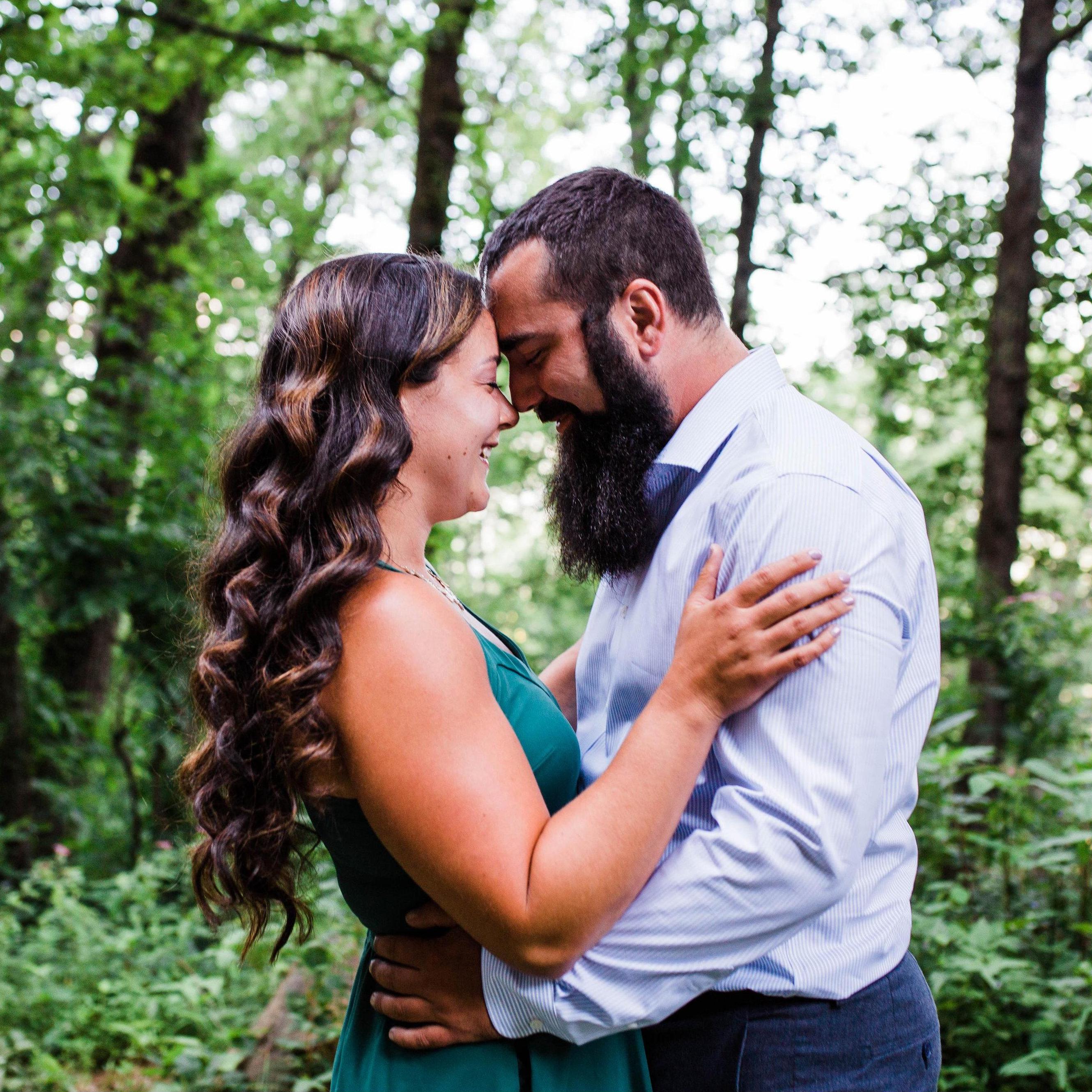 Jun. 2020. Asheville, NC. Engagement photos along the Blue Ridge Parkway (by our lovely photographer Melissa McElrath).