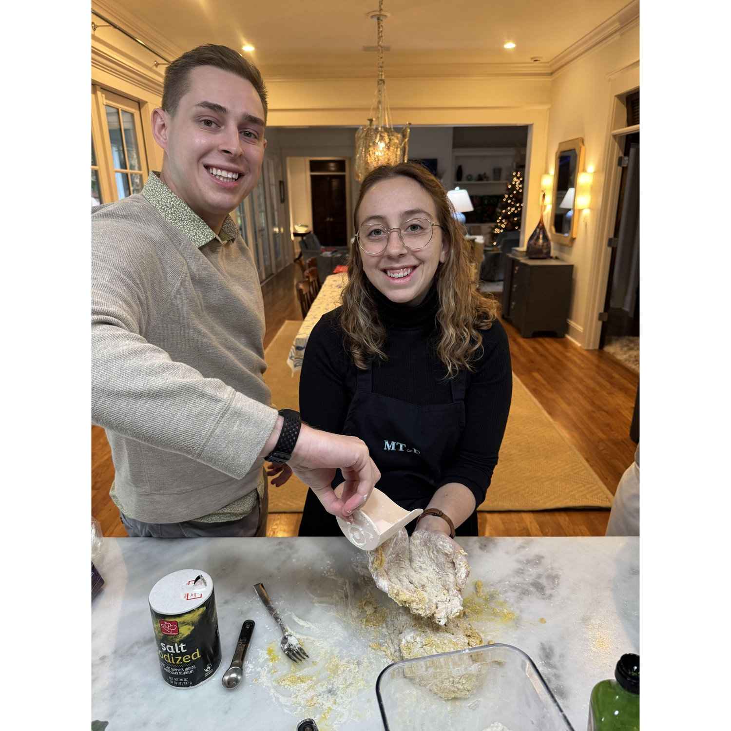 Harnessing our inner Italian while we make pasta