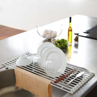 Plate Folding Sink Drainer Rack