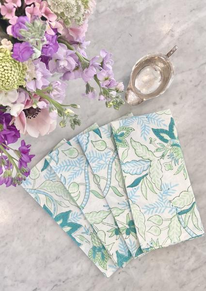 Mint Chintz Dinner Napkins