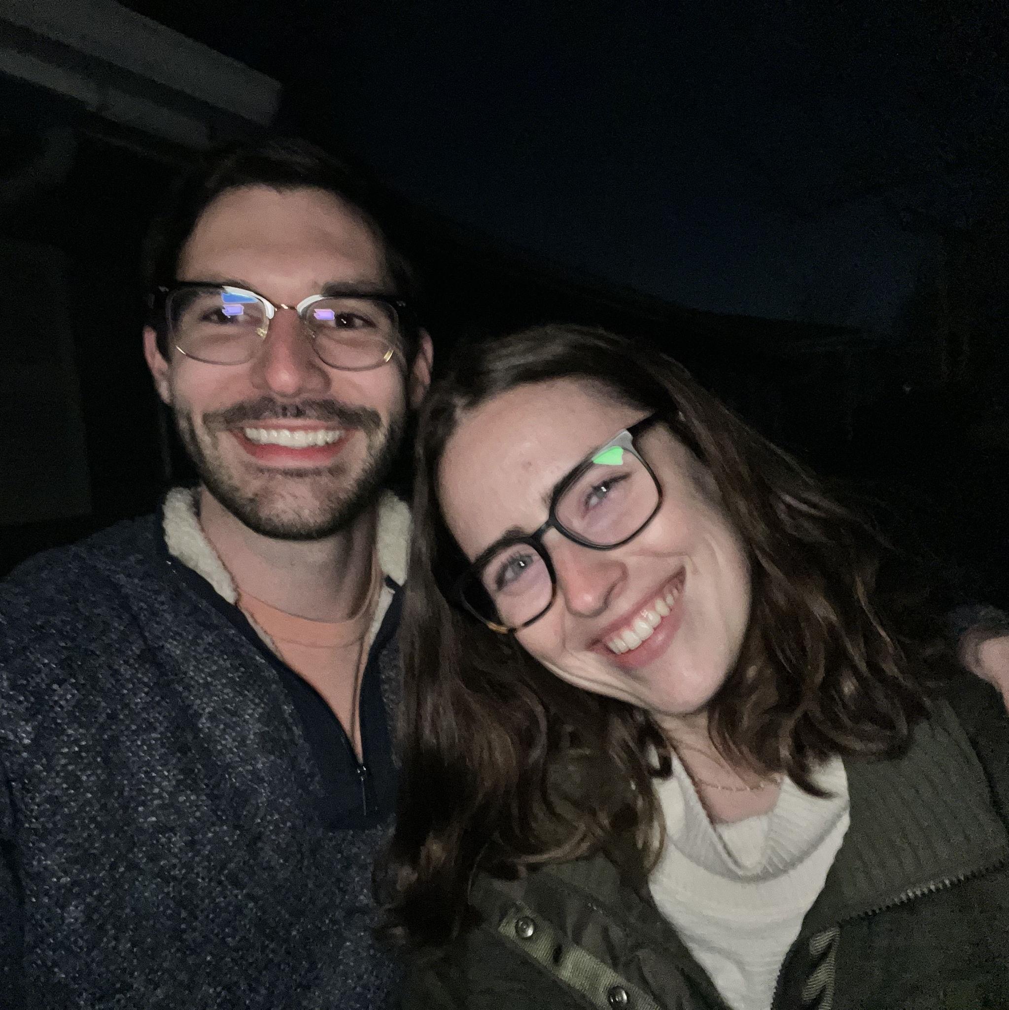 Our first photo together