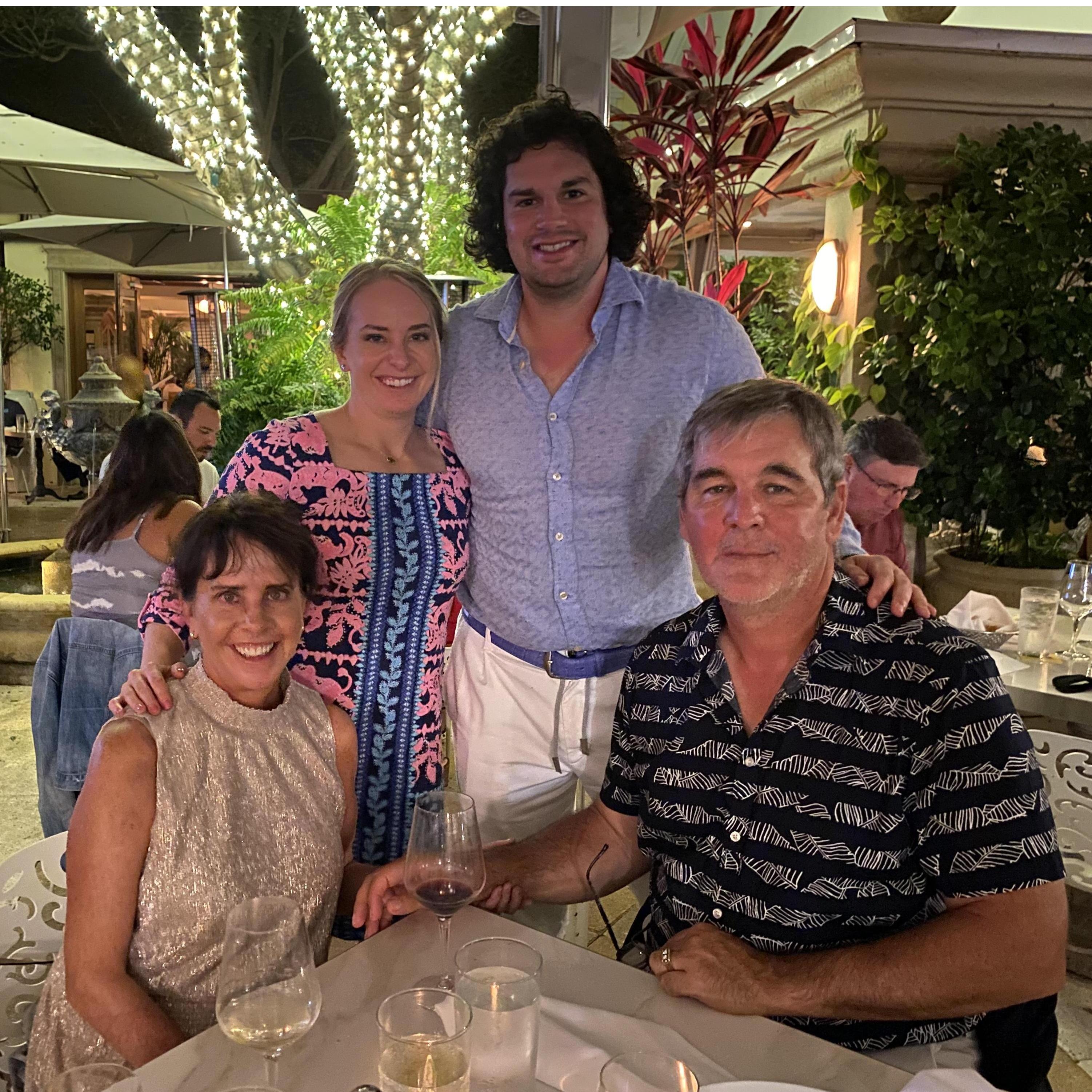 Mother and stepfather of the bride in Naples, Florida