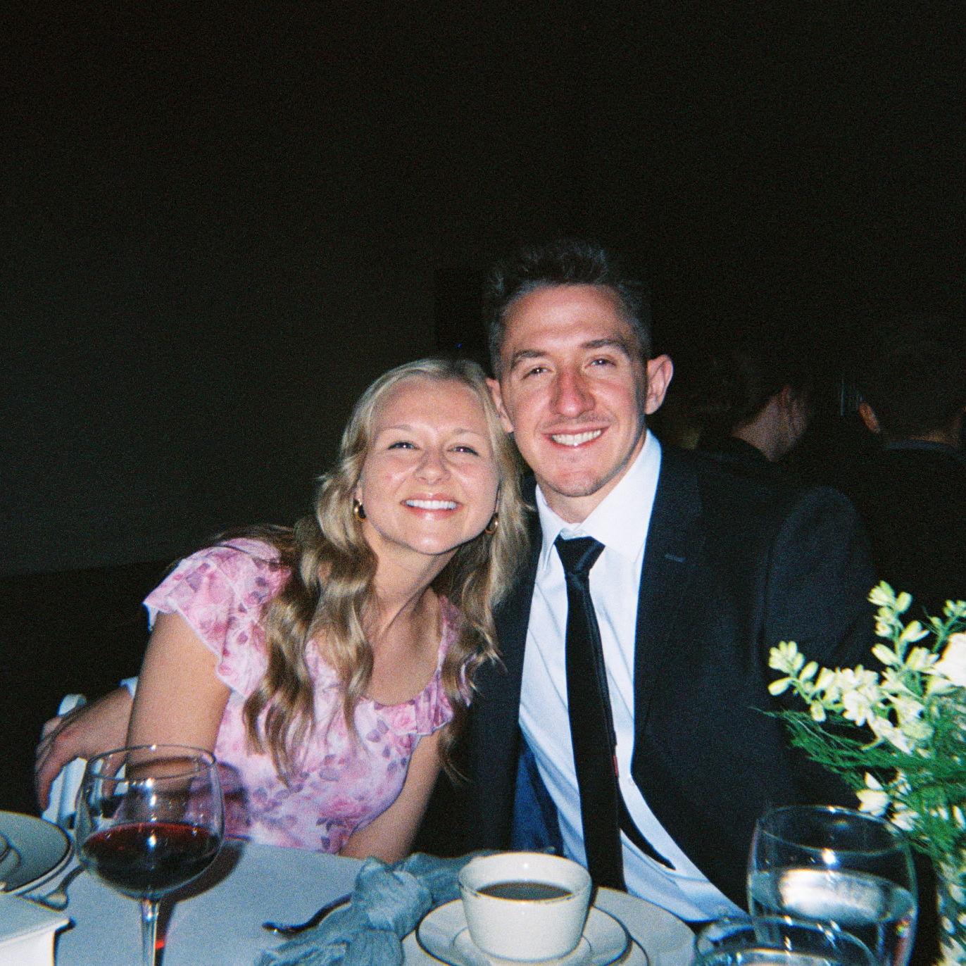 Attending our first wedding together!