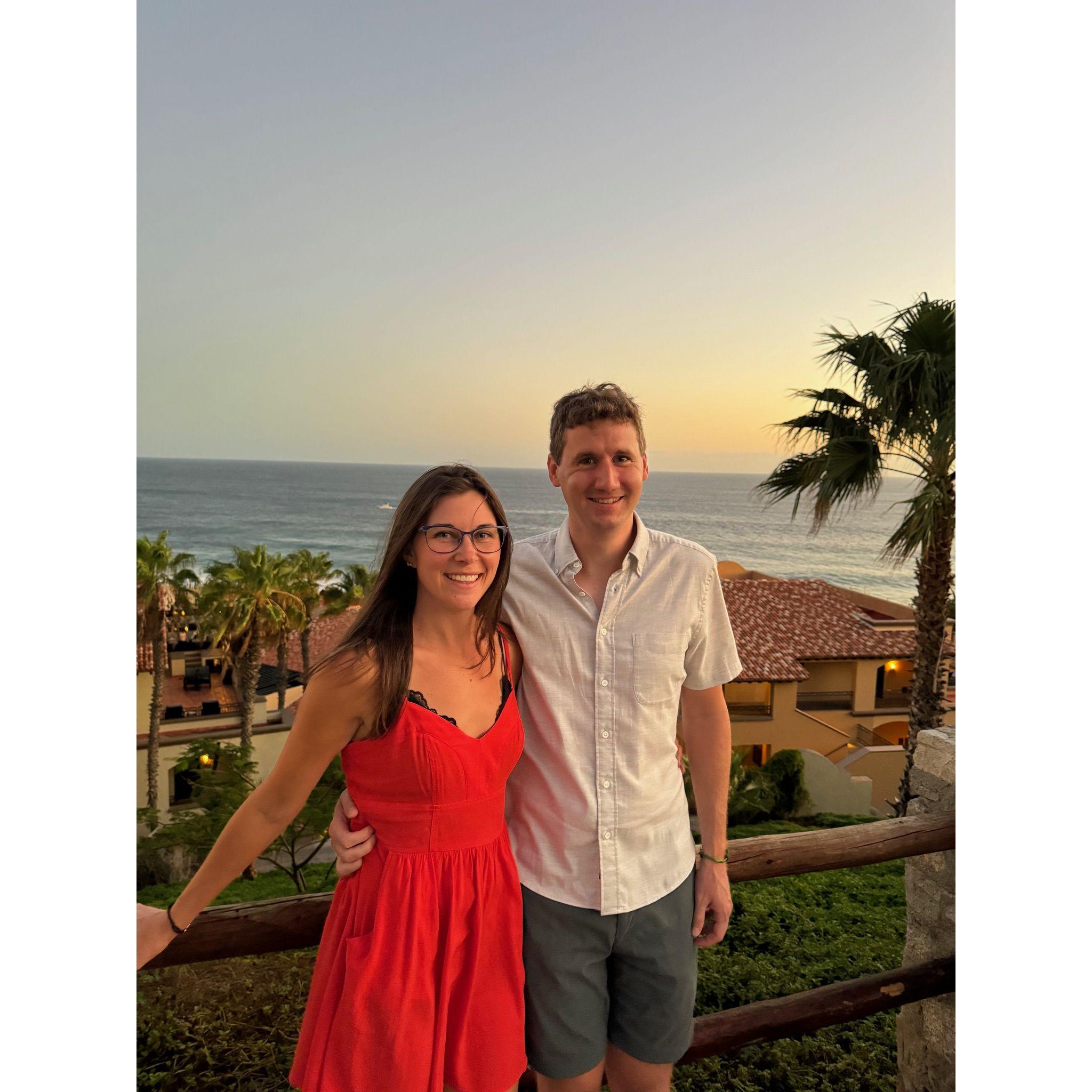 Couple photo during a Rohrbacher family vacation to Cabo San Lucas, Mexico.