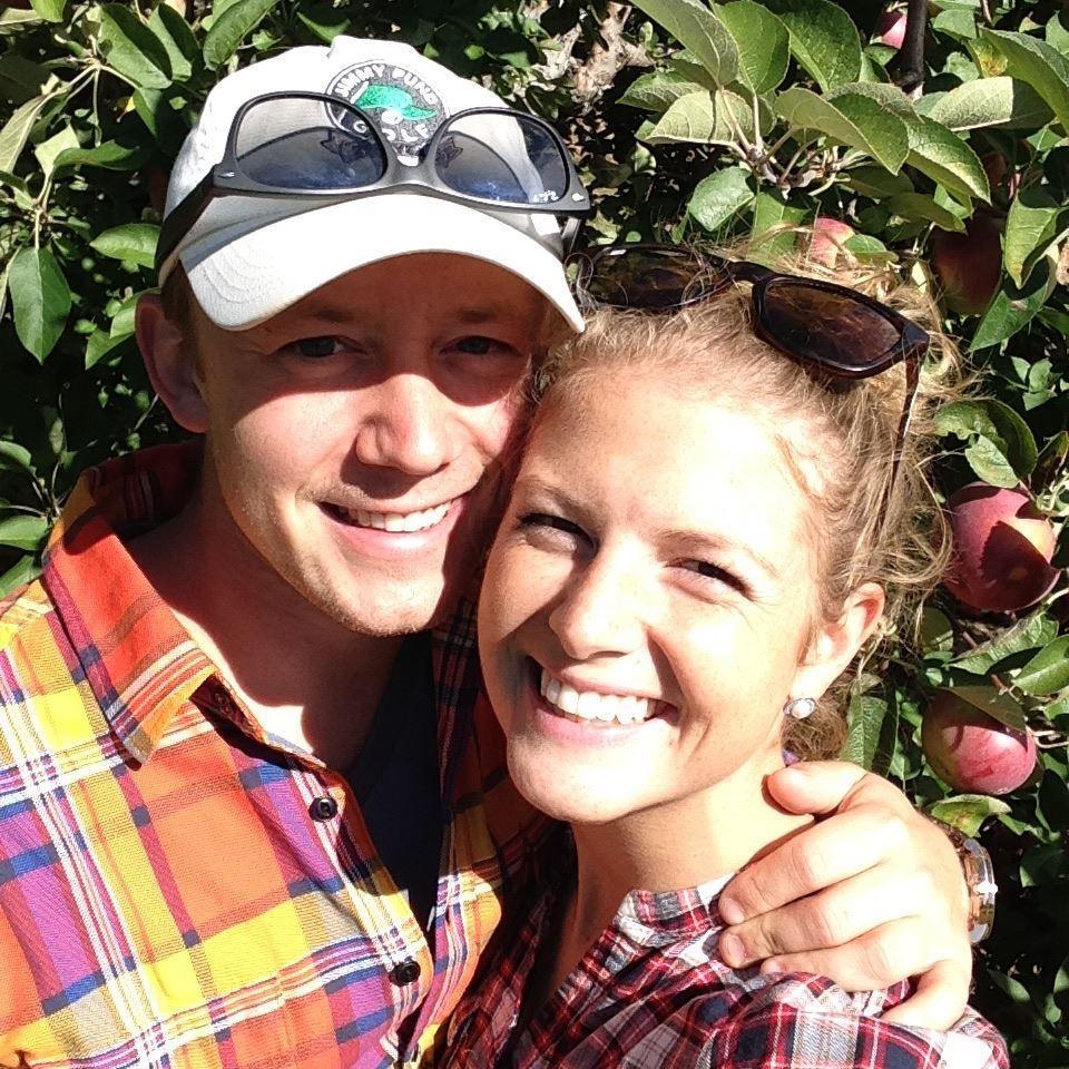 First time apple picking together