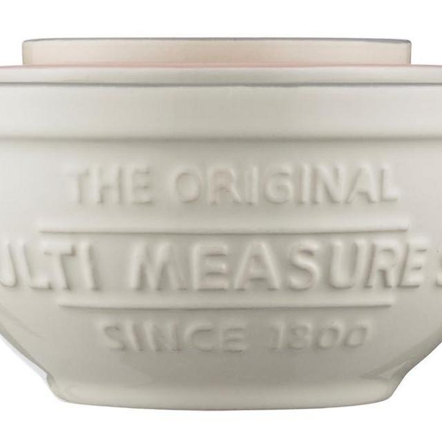 Mason Cash Innovative Kitchen Multi-Measuring Set, Ceramic, Off- White, 12 x 12 x 9 cm