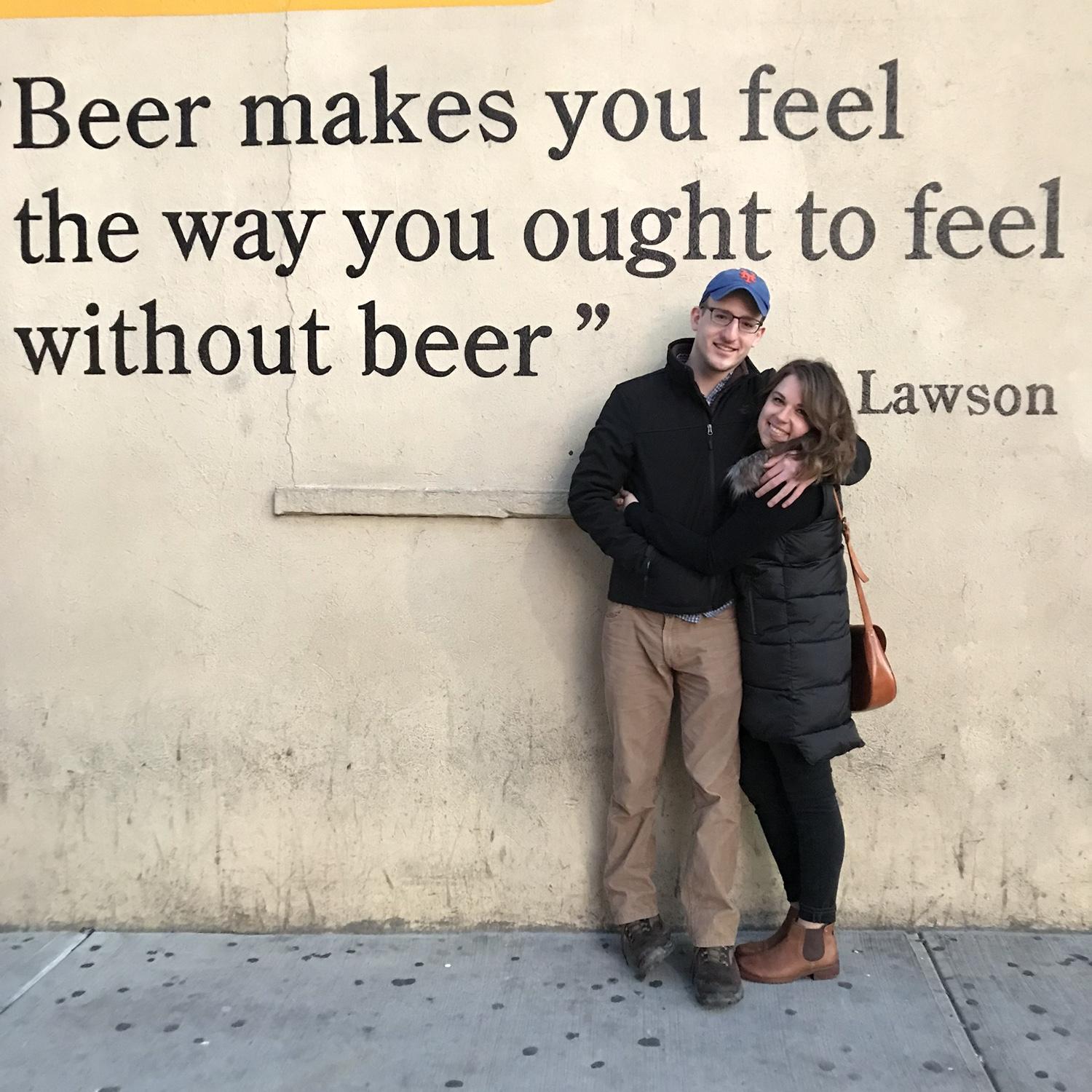 Brooklyn brewery in the early days. February 2018