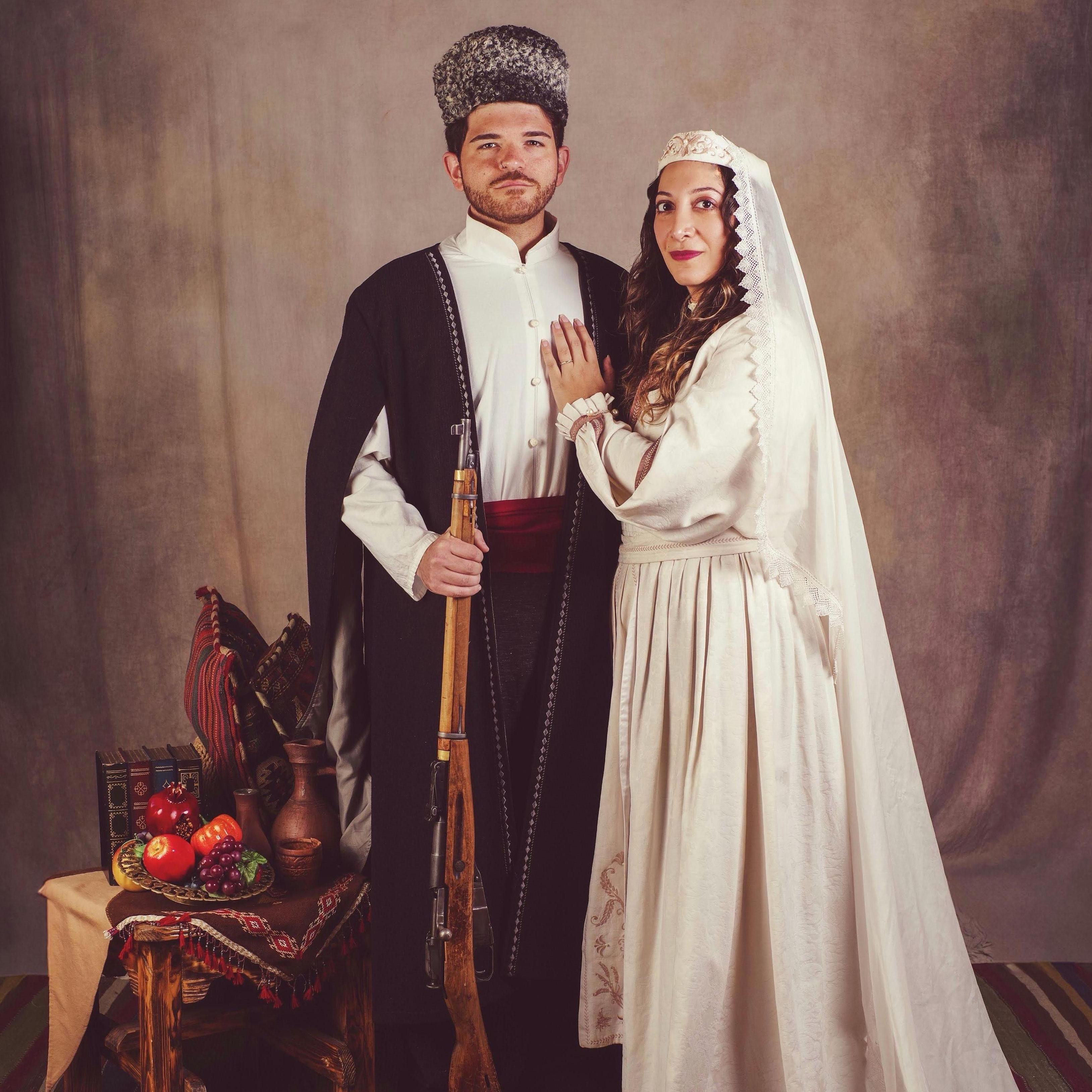 Taken at Marashlyan Photo Atelier in Yerevan, where they specialize in traditional Armenian clothing and shoots.