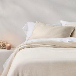 Heavyweight Linen Blend Comforter & Sham Set - Casaluna™