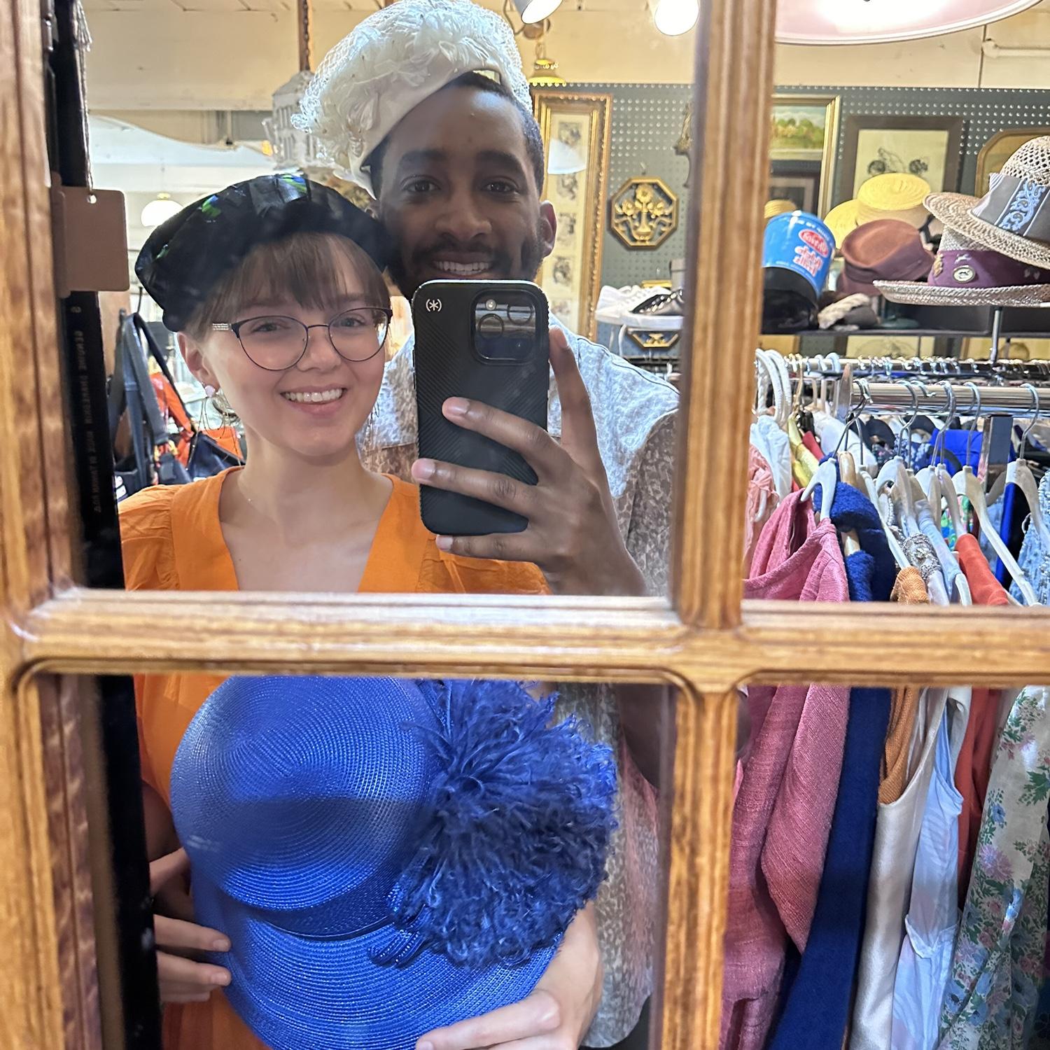 Jenna’s mom and grandma use to go to antique shops and pose in old hats. We found ourselves in a shop one day and embraced a family tradition.