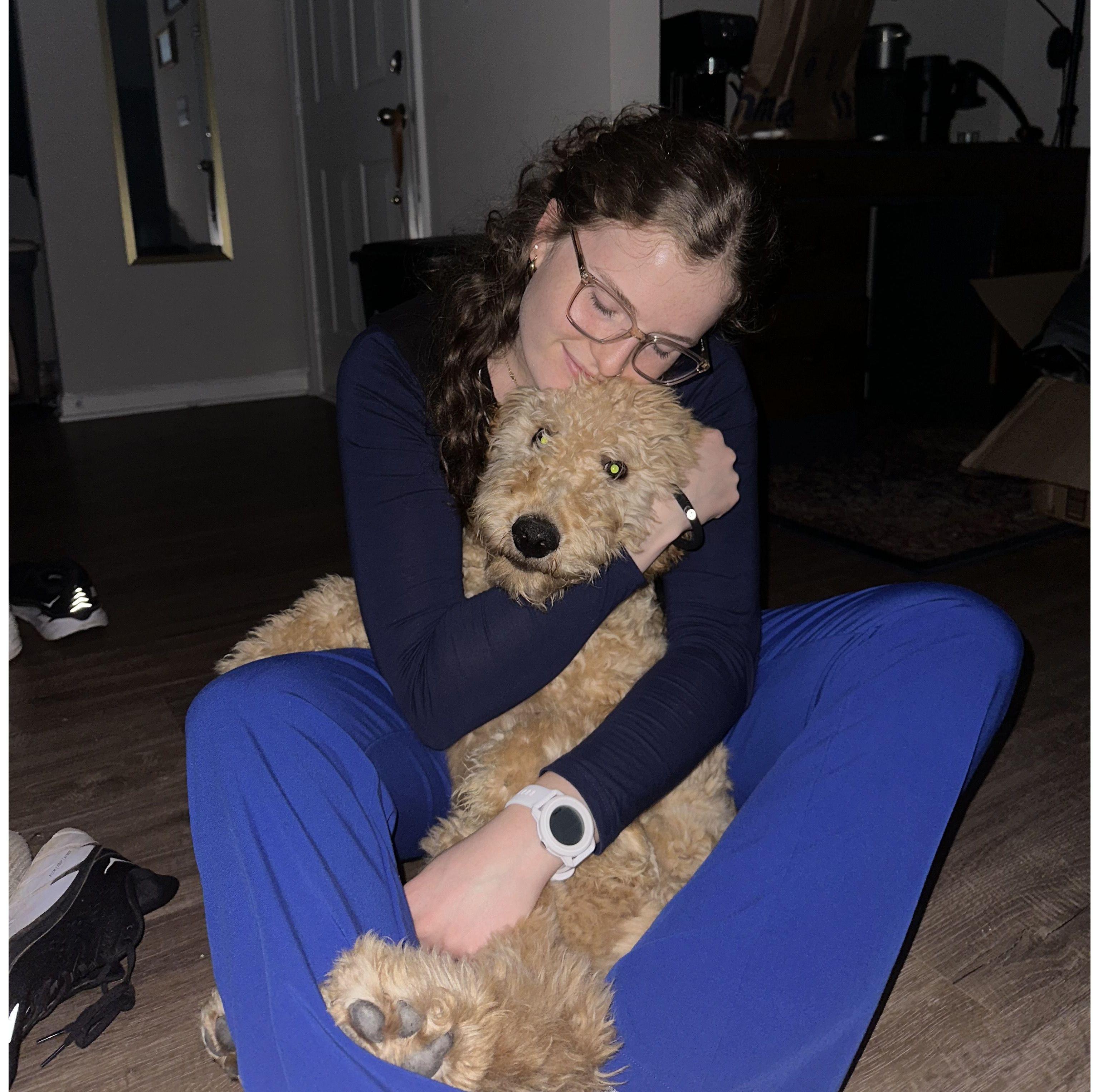post-work snuggles