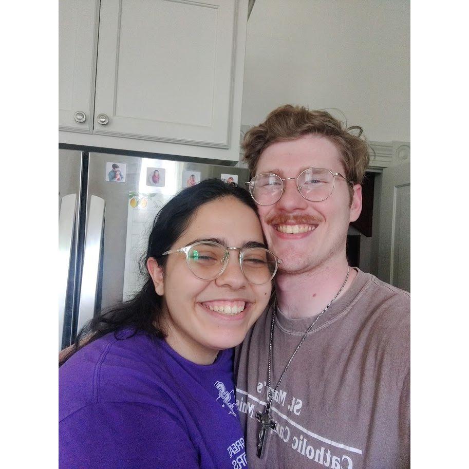 Saying goodbye after the de Kanter's wedding so David could go back to work for the rest of the summer