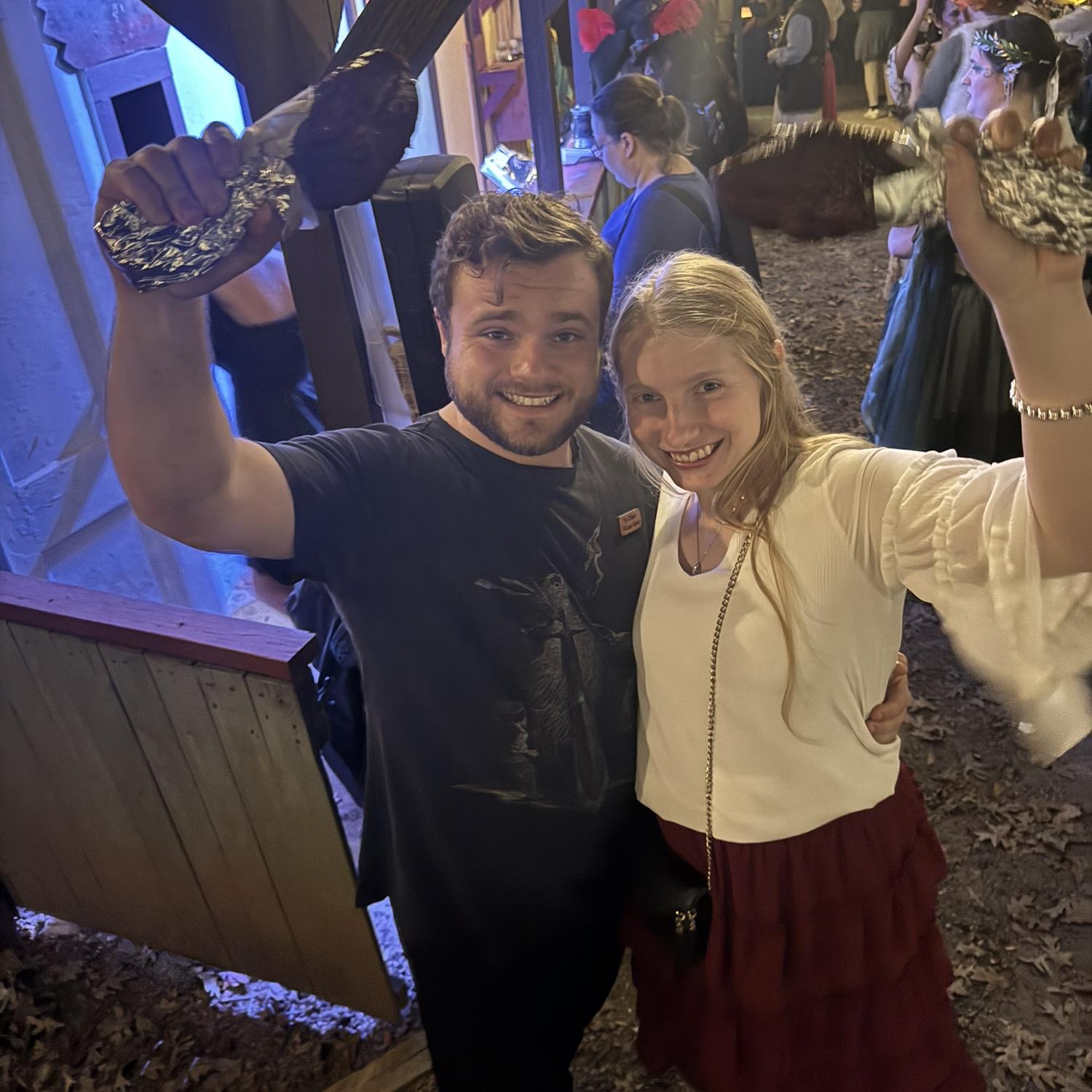 November 15, 2025 - turkey legs at the Renaissance Festival