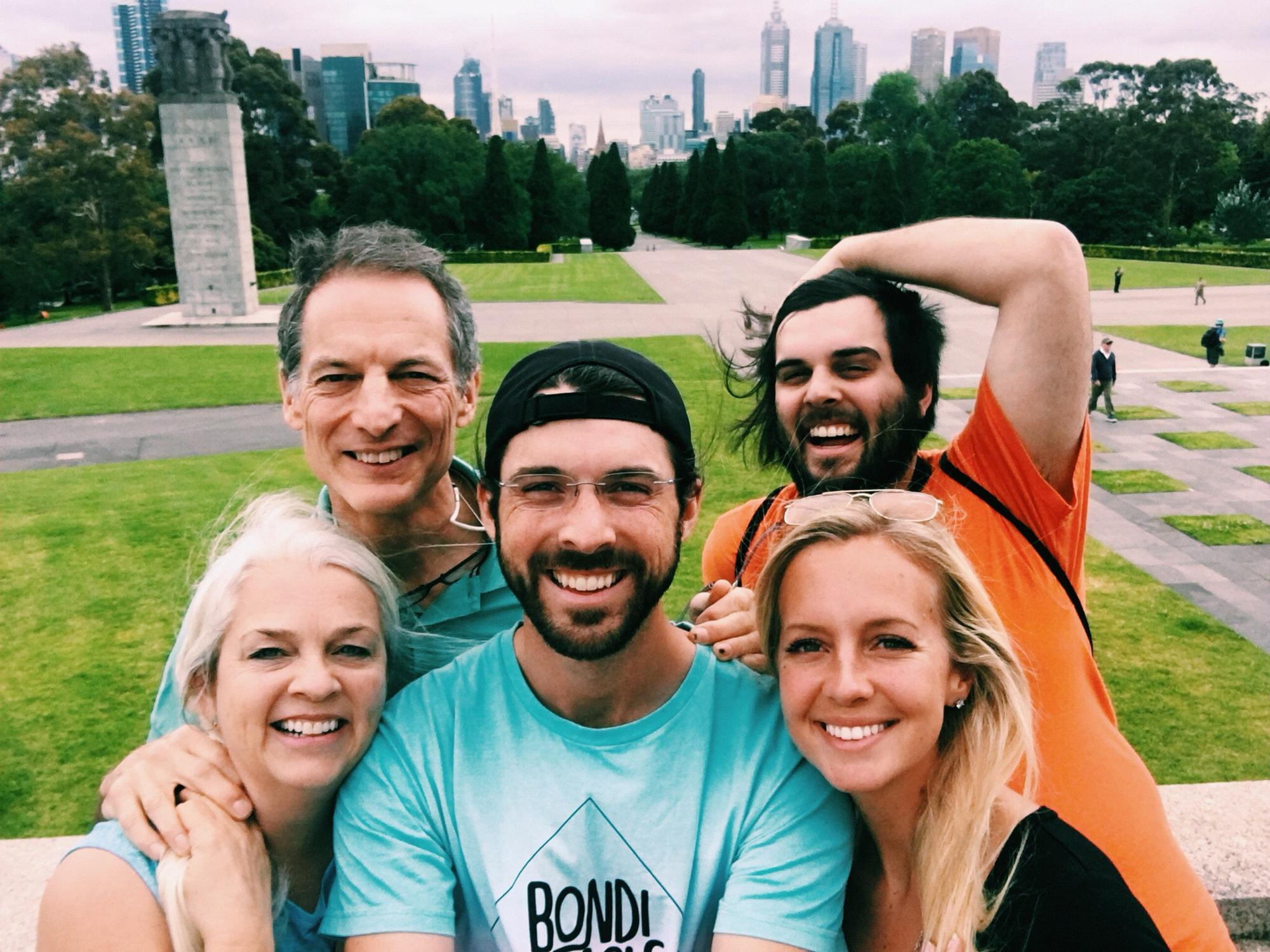 Melbourne with Ben's family