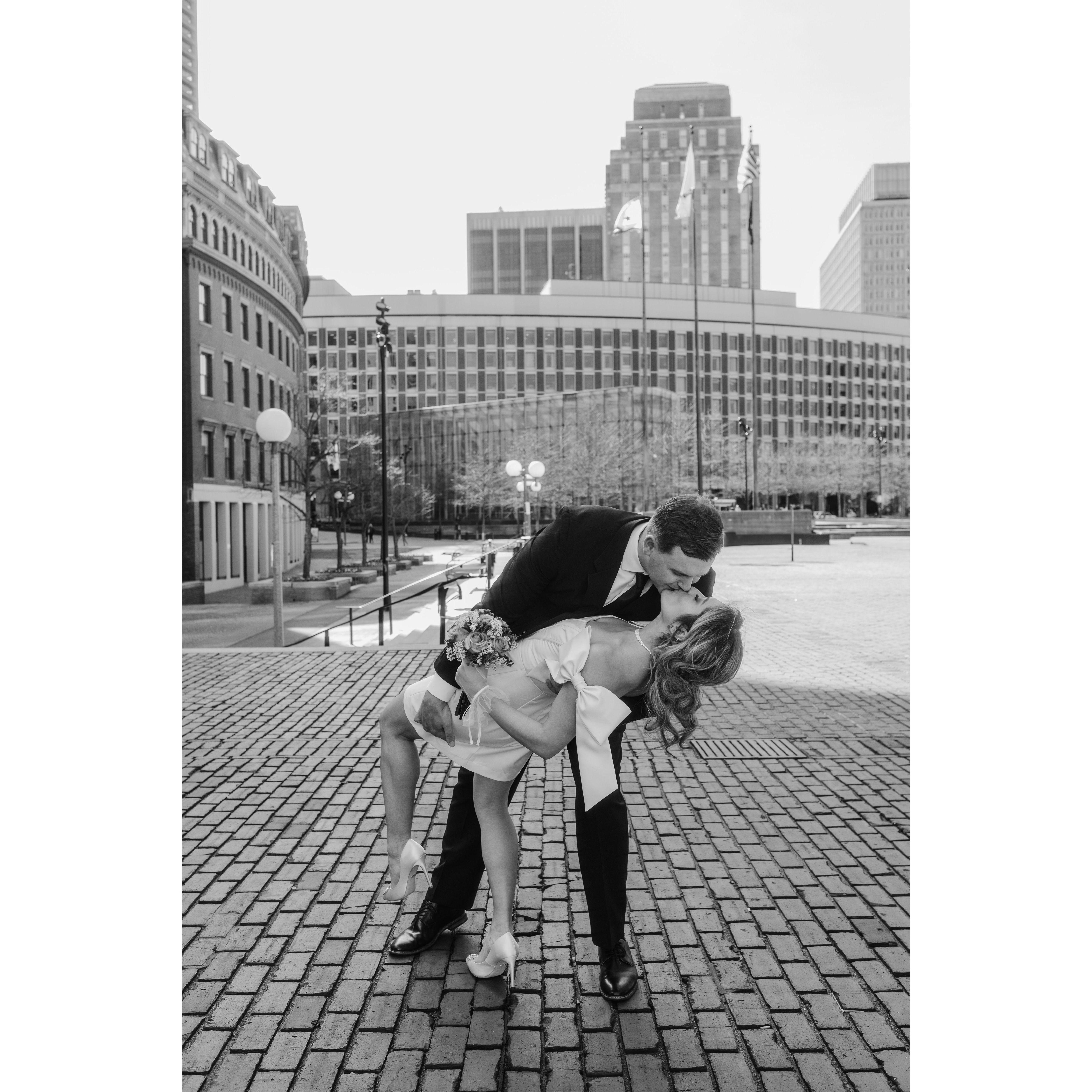 We eloped at Boston City Hall 4.4.2025!