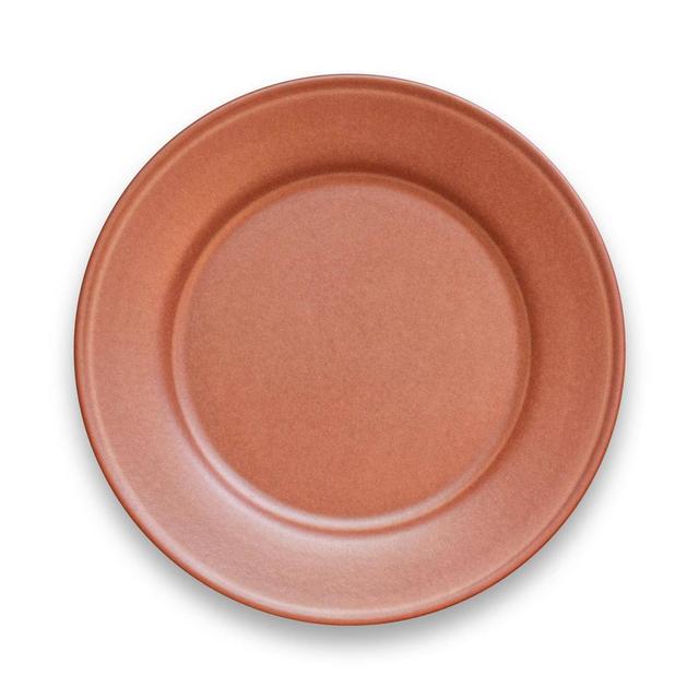 10.5" Melamine and Bamboo Dinner Plate Brown - Threshold™