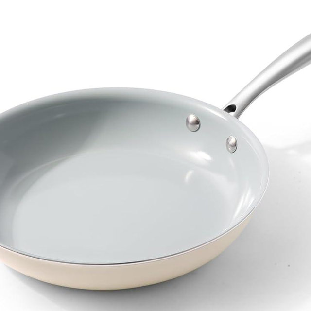 Cookersway Nonstick Frying Pans Ceramic Skillet: 8Inches Non Stick Egg Fry Pan - PFOA PTFE PFAS Free