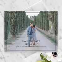 Verona Landscape | Black | Zola Save The Dates