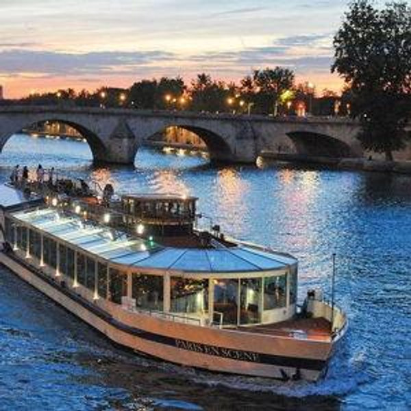 Sunset Dinner Cruise down the Seine