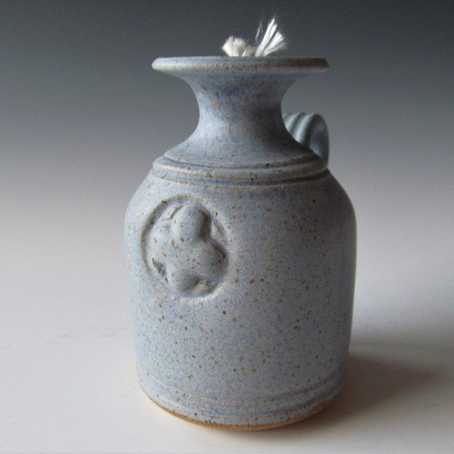 Ceramic Pottery Stoneware Wheel-thrown Scented Oil Lamp Handmade One of a Kind