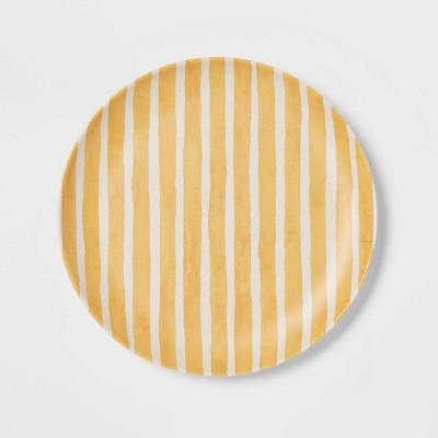 8" Bamboo and Melamine Striped Salad Plate - Threshold™