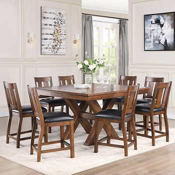 Magnus 9-piece Counter Height Dining Set