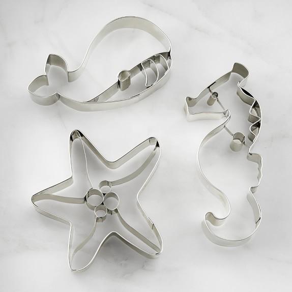 Seaside Impression Cookie Cutters, Set of 3
