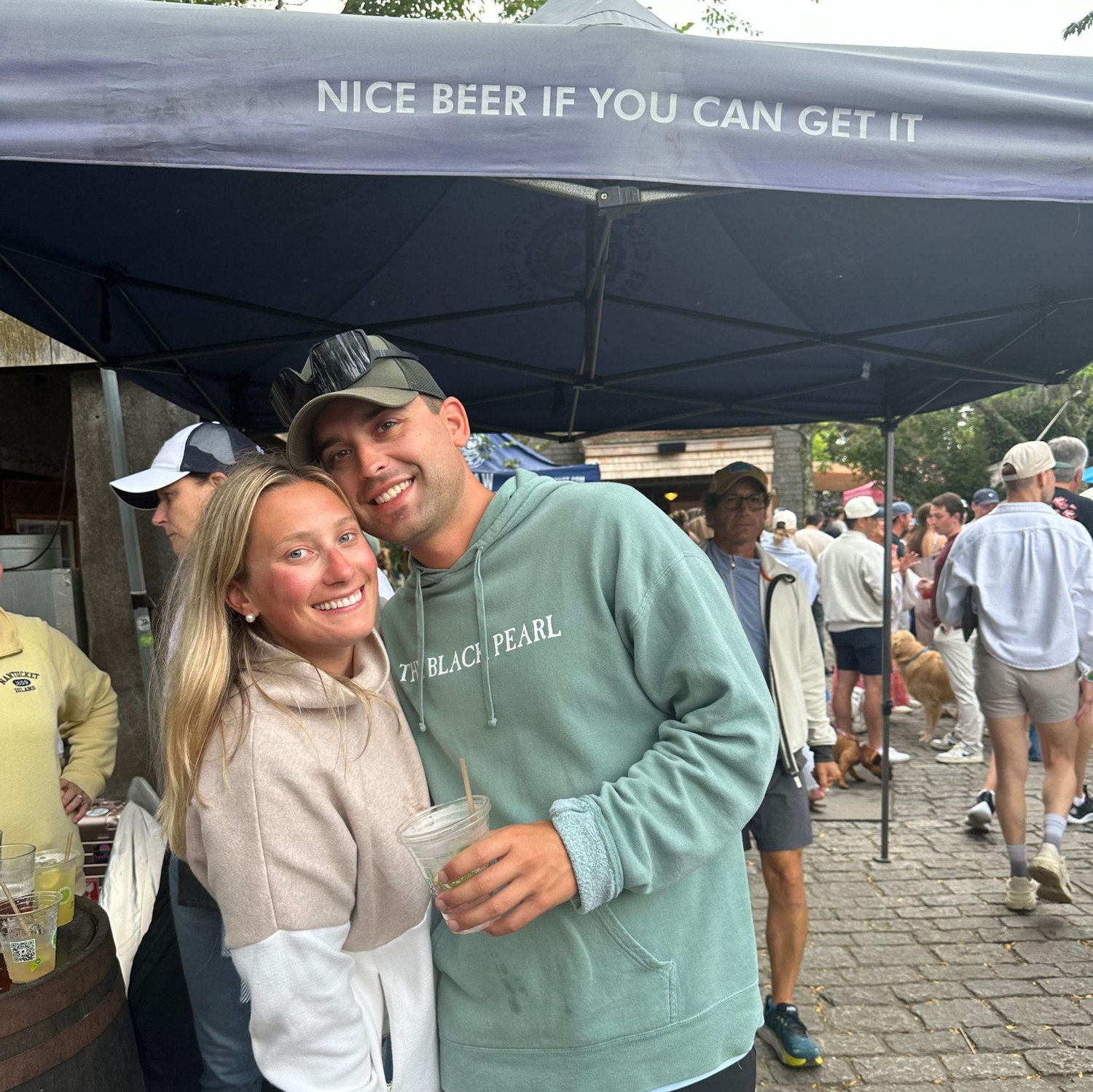 2024 at Cisco Brewery in Nantucket visiting Chloe and Porter