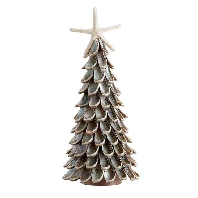 Abalone Shell Christmas Tree, Large 17"