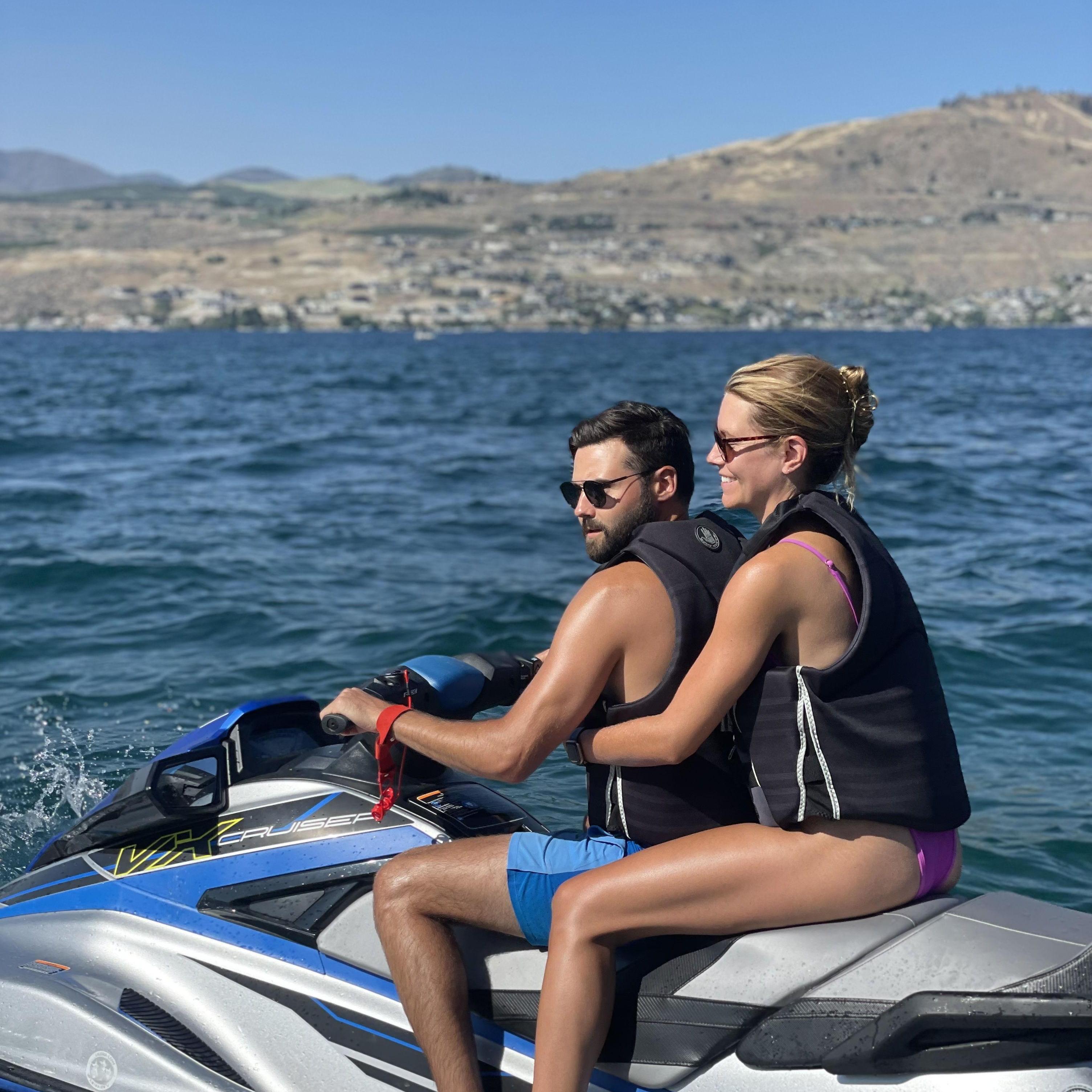 Jet skiing in Chelan, WA