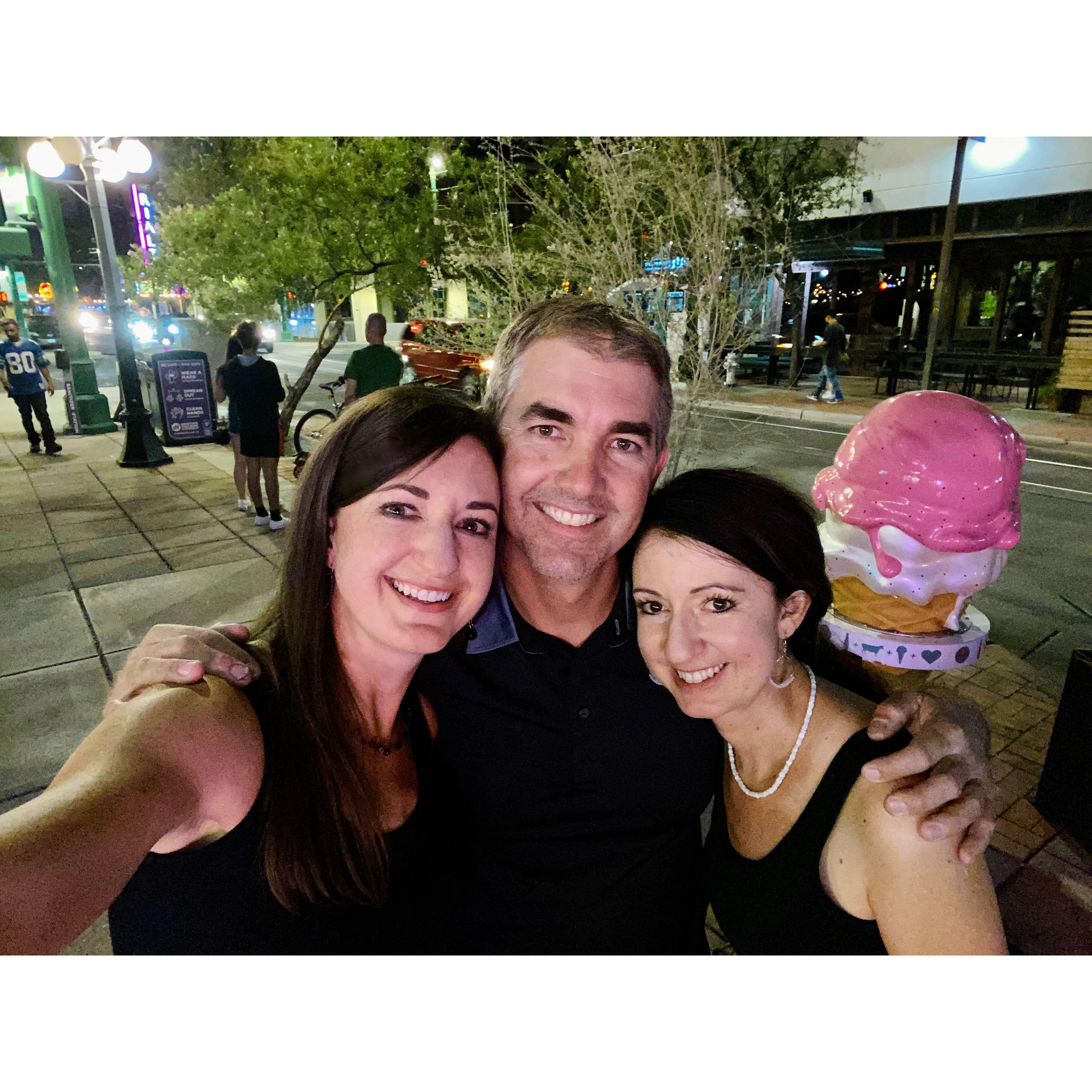 Claire's birthday downtown